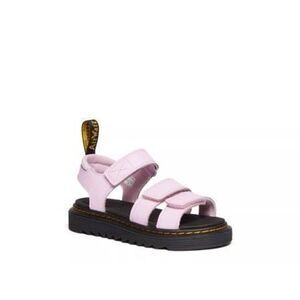 Dr Martens Klaire Sandals Kids Pink 5 Leather Open Toe Slingback